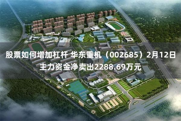 股票如何增加杠杆 华东重机（002685）2月12日主力资金净卖出2288.69万元